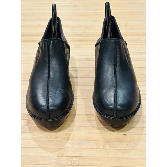 Women's Ariat Kickback Leather Clogs/ Suede Heel Cup Boho Black Size 8B - Picture 5 of 15